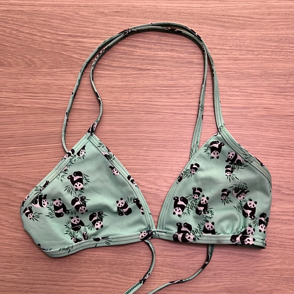 Jolyn Panda Print Triangle Top